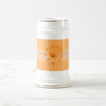 Orange lilly customizable mugs, cups & steins