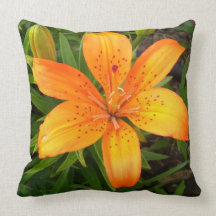 Orange Lily Pillow