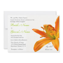 Orange lily Wedding
