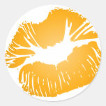 Orange Lips Stickers
