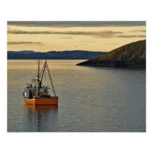 Orange Lobster Boat, photo print