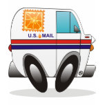 Orange Mail Truck t-shirts