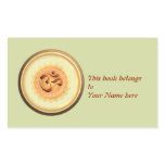 Orange Mandala book plate/sticker