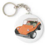 Orange Manx Only Key Chain