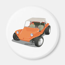 Orange Manx Only Refrigerator Magnets