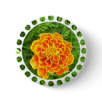 Orange Marigold Button