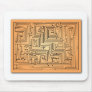 Orange Maze Mousepad
