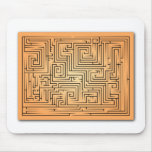 Orange Maze mousepads