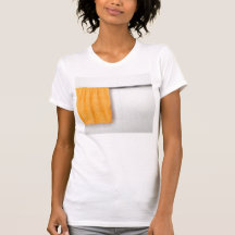Orange microfiber towel tee shirt