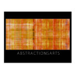 Orange Modern Art Postcard