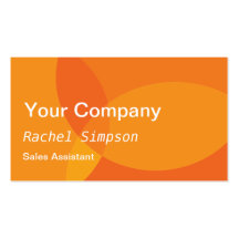 Orange Modern & Professional Business Card Template