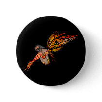 Orange Monarch Butterfly 3D Pixie - Fairy 2