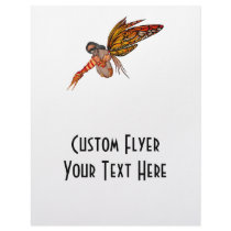 Orange Monarch Butterfly 3D Pixie - Fairy 2