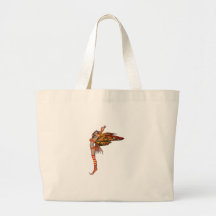 Orange Monarch Pixie Butterfly Fairy 2 - Tote Bags