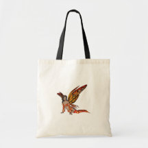 Orange Monarch Pixie Butterfly Fairy 3 - Canvas Bag