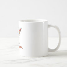 Orange Monarch Pixie Butterfly Fairy 3 - Coffee Mug