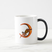 Orange Monarch Pixie Butterfly Fairy 5 - Coffee Mugs