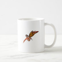 Orange Monarch Pixie Butterfly Fairy 6 - Coffee Mug