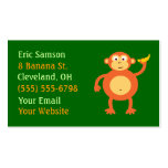 Orange Monkey Business Cards