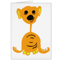 ORANGE MONSTER FROM MONSTER VALLEY CARD