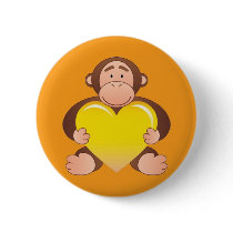 Orange Monty Button
