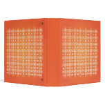 Orange Multiplication Table Binder