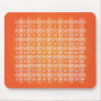 Orange Multiplication Table Mousepad