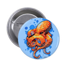 orange octopus button