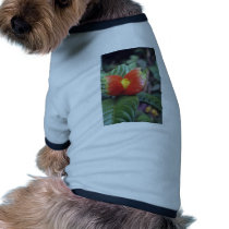 Orange Orange and green plant, Peruvian jungle flo Doggie Tshirt