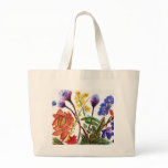 Orange orchid canvas bags