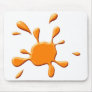 Orange Paint Splodge Mousepad