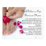 Orange Pedicure, Pink Rose, Nail Salon Postcards
