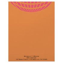 orange pink modern global circle
