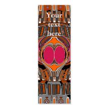 Orange pink superfly design business cards