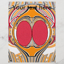 Orange pink superfly design flyers