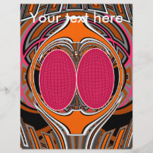 Orange pink superfly design full colour flyer
