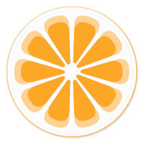 orange pinwheel stickers