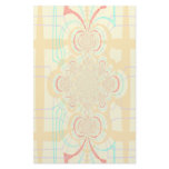 Orange Plaid Full Colour Design Stationery