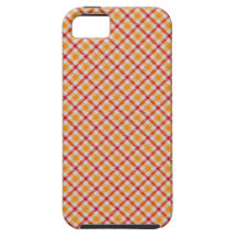 Orange Plaid iPhone 5 Case