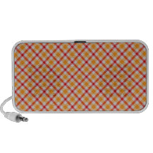 Orange Plaid Travelling Speaker