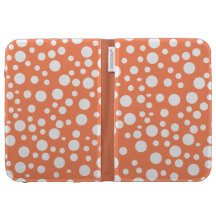 Orange Polka Dot  Design Kindle Case