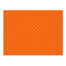 Orange polka dots post cards