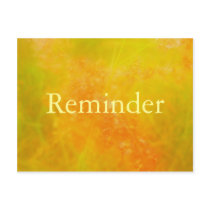 Orange professional appointment reminder card