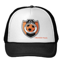 ORANGE PULSE TRUCKER HAT