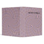 Orange Purple Swirls binder