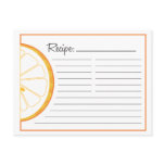 Orange Recipe Card