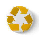 orange recycle pinback buttons