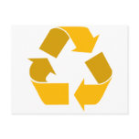 orange recycle postcards