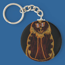 Orange-Red Cat keychains