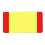 orange red colour shipping labels